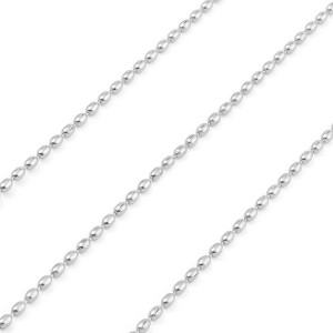 Lantisor argint placat cu rodiu 1,5 mm x 55 cm model oval balls DiAmanti COVL15-55cm-SL (Argint 925‰ 3,5 g.)